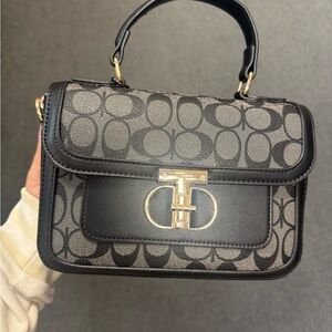 Black and Gray Designer Women's Bag